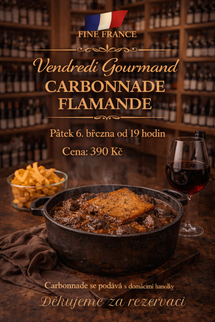 Pátek 6. března : Vendredi Gourmand – Carbonnade Flamande